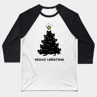 Meowy christmas Baseball T-Shirt